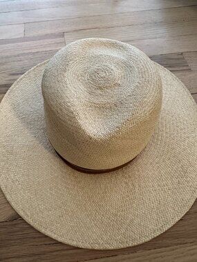 Janessa Leon neutral straw hat